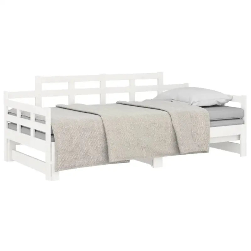 Houten slaapbank met massief grenenhout en handige totale afmetingen - Bedden & bedframes