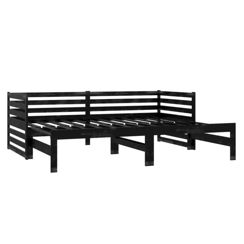 Houten slaapbank van massief grenenhout met comfortabele zit- en slaafunctie - Bedden & bedframes