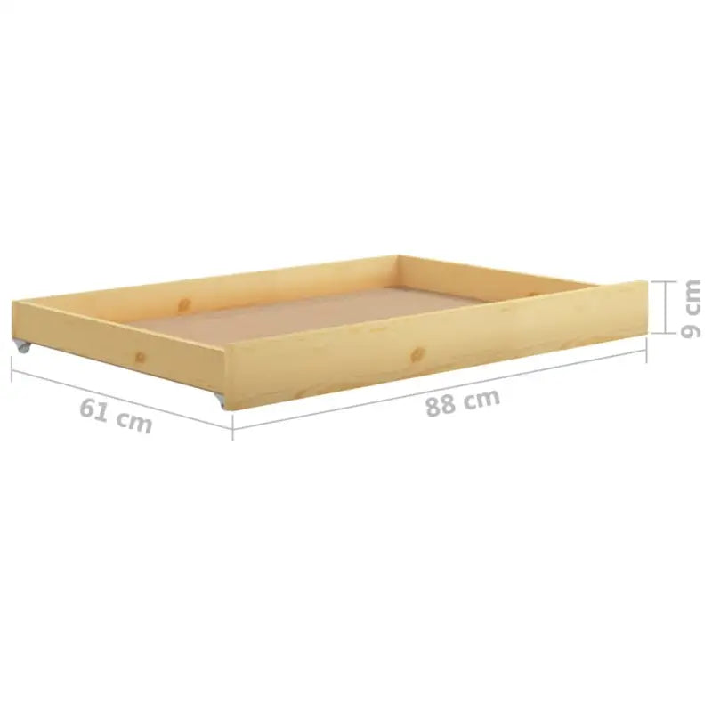 Houten Slaapbank van Massief Grenenhout met Goede Afmetingen - Bruin - Bedden & bedframes
