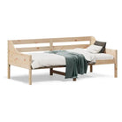 Houten slaapbank van massief grenenhout met multiplex lattenbodem - Bedden & bedframes