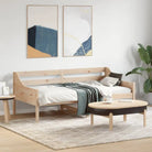 Houten slaapbank van massief grenenhout met multiplex lattenbodem - Bedden & bedframes