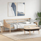 Houten slaapbank van massief grenenhout met multiplex lattenbodem - Naturel / 100 x 200 cm - Bedden & bedframes