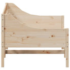 Houten slaapbank van massief grenenhout met multiplex lattenbodem - Bedden & bedframes