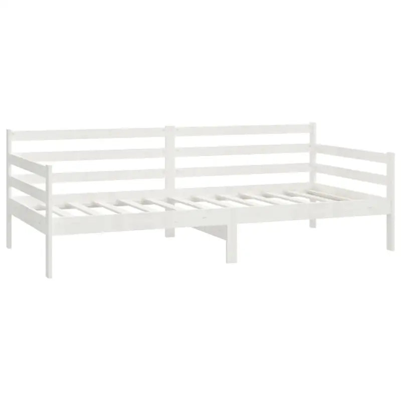 Houten slaapbank van massief grenenhout met zit- en logeergelegenheid - Wit - Bedden & bedframes