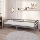 Houten Slaapbank van Massief Grenenhout voor Comfort en Stabiliteit - Grijs - Bedden & bedframes