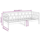 Houten slaapbank van massief grenenhout voor dag en nacht gebruik - Bedden & bedframes