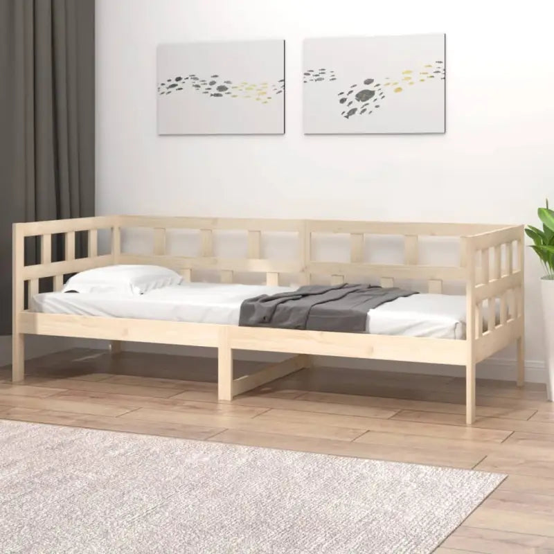 Houten slaapbank van massief grenenhout voor dag en nacht gebruik - Bedden & bedframes