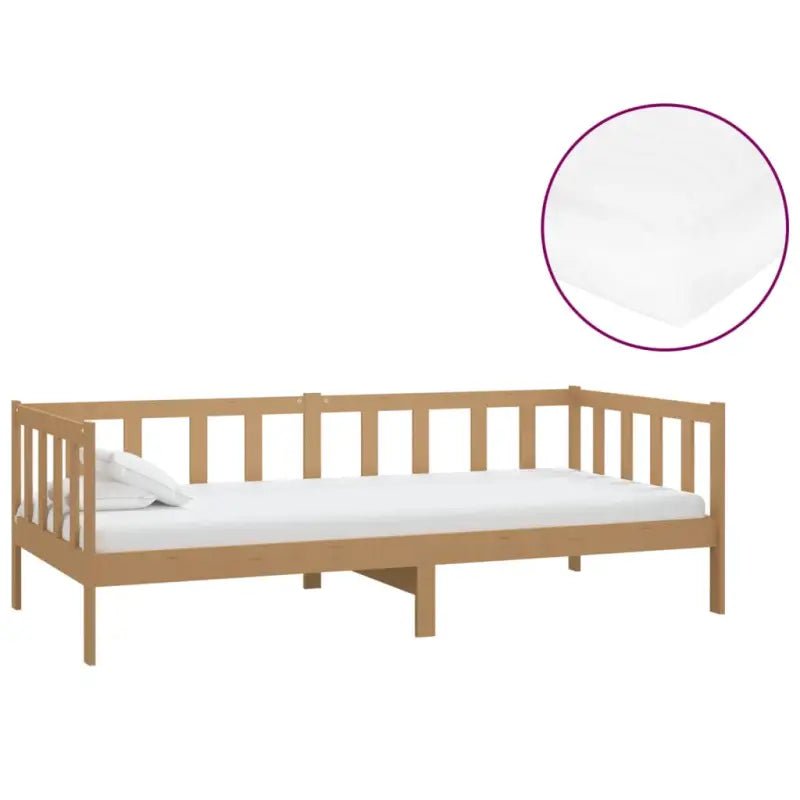 Houten slaapbank van massief grenenhout voor logees en zitcomfort - Bedden & bedframes