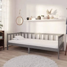 Houten slaapbank van massief grenenhout voor logees en zitcomfort - Grijs - Bedden & bedframes