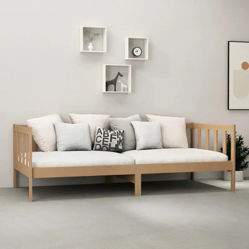 Houten slaapbank van massief grenenhout voor logees en zitcomfort - Bedden & bedframes