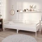 Houten slaapbank van massief grenenhout voor logés en dagelijks gebruik - Wit - Bedden & bedframes