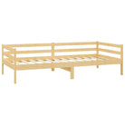 Houten slaapbank van massief grenenhout voor logés en daggebruik - Bruin - Bedden & bedframes
