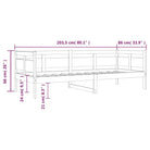 Houten slaapbank van massief grenenhout voor onverwachts gasten slapen - Bedden & bedframes