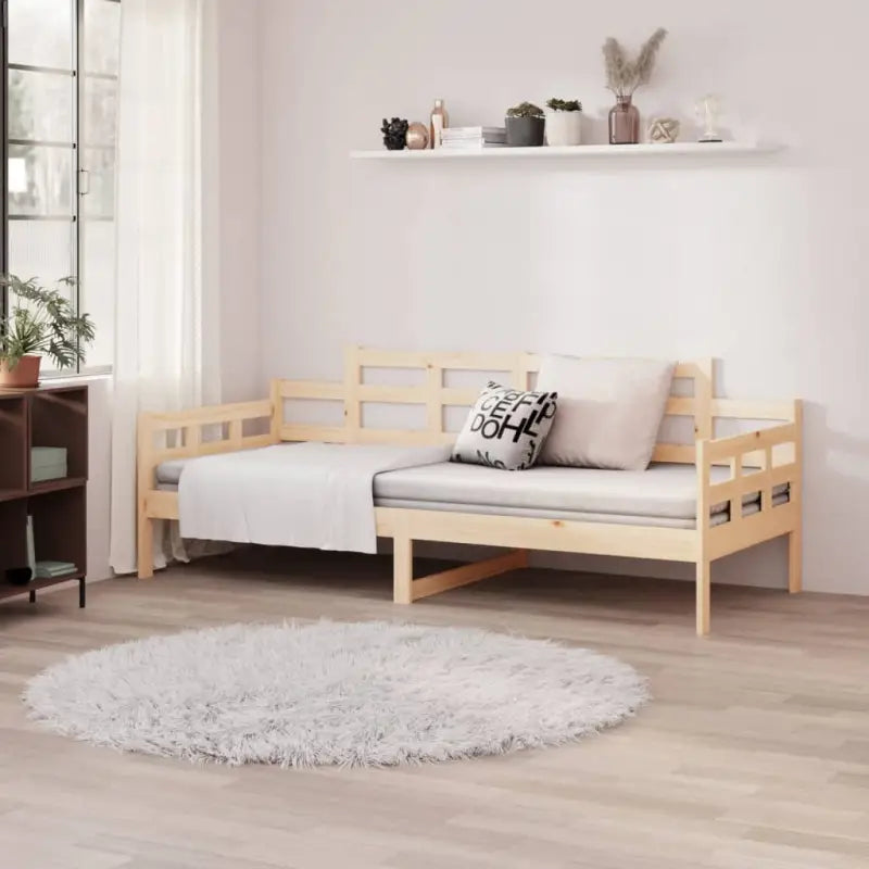 Houten slaapbank van massief grenenhout voor onverwachts gasten blijven slapen - Bedden & bedframes