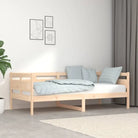 Houten slaapbank van massief grenenhout voor onverwachts gasten slapen - Naturel / 90 x 190 cm - Bedden & bedframes