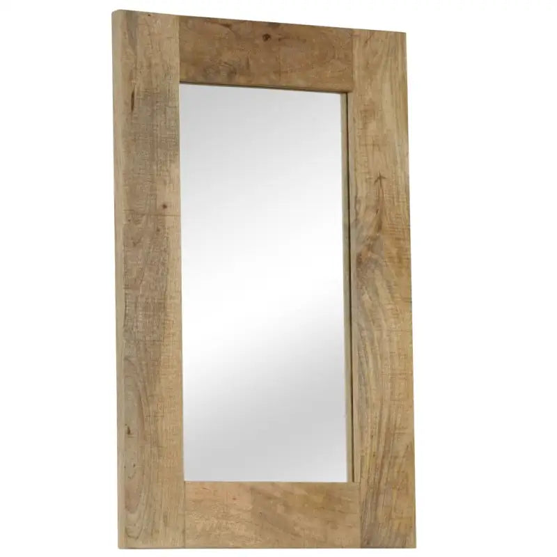 Houten spiegel met massief mangohouten frame en vintage charme - Spiegels