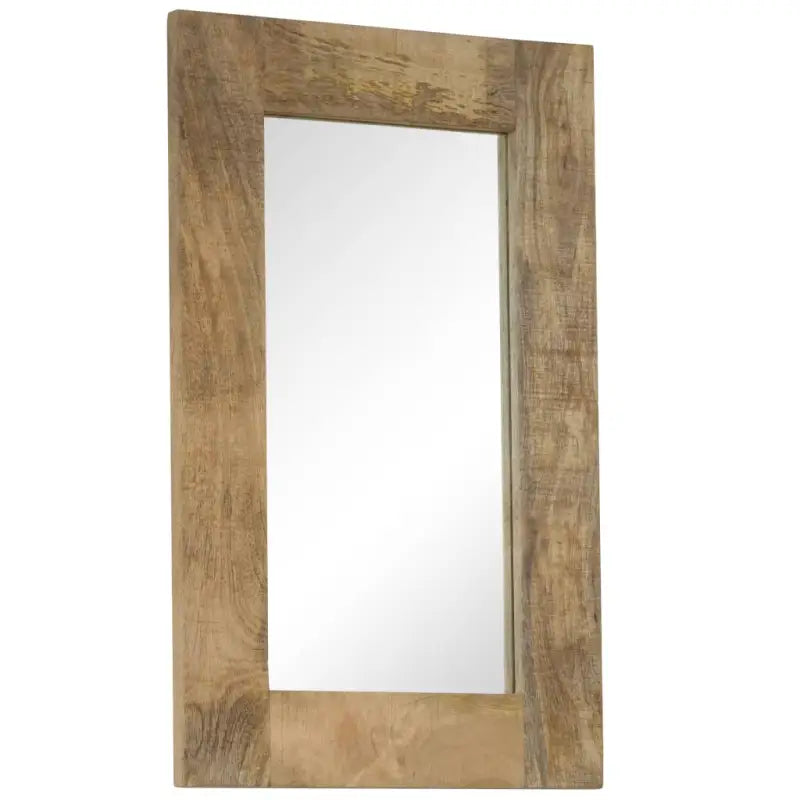 Houten spiegel met massief mangohouten frame en vintage charme - Spiegels