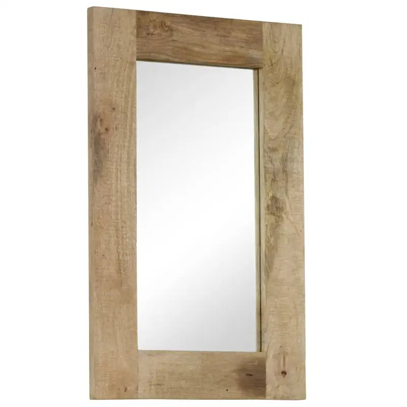 Houten spiegel met massief mangohouten frame en vintage charme - Spiegels