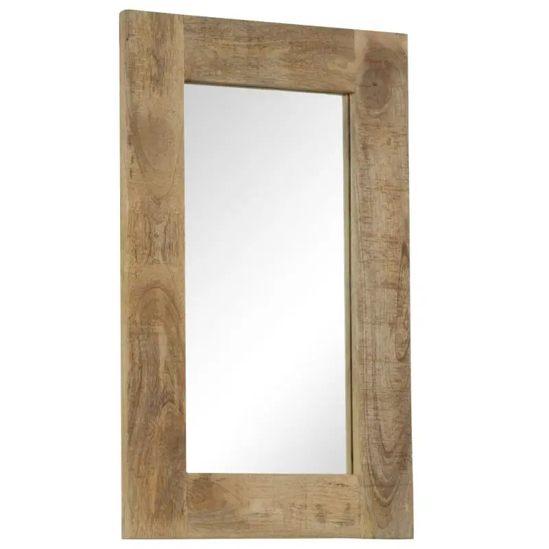 Houten spiegel met massief mangohouten frame en vintage charme - Spiegels