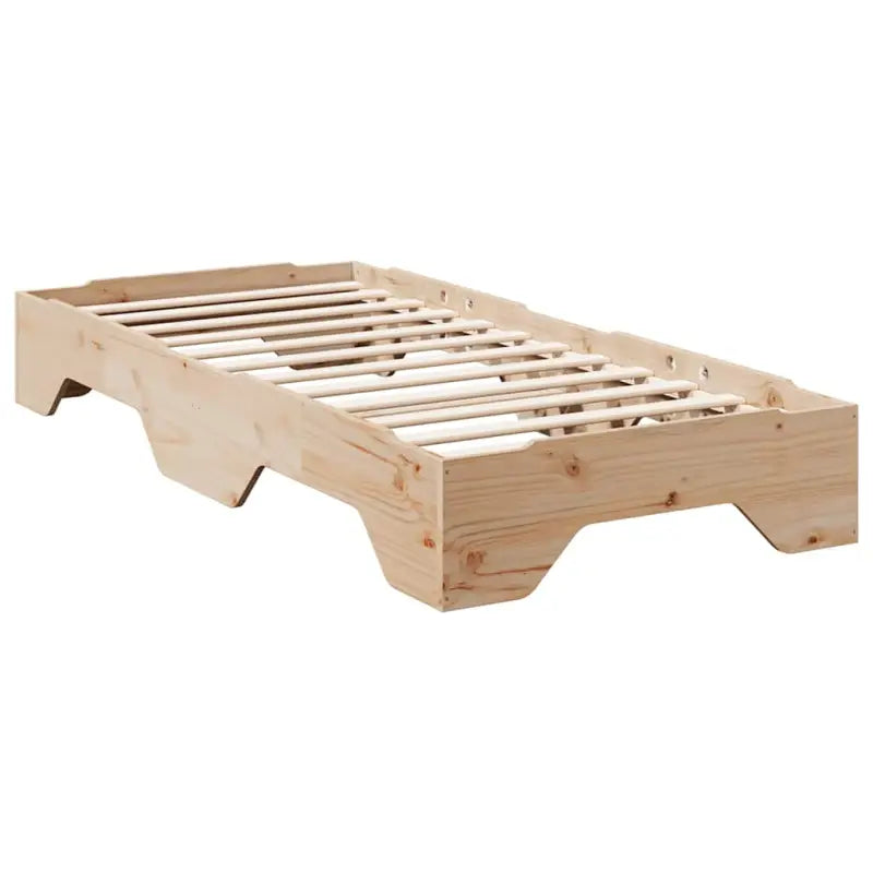 Houten stapelbaar bedframe van massief grenenhout voor twee bedden - Bedden & bedframes
