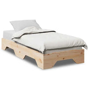 Houten stapelbaar bedframe van massief grenenhout voor twee bedden - Bedden & bedframes