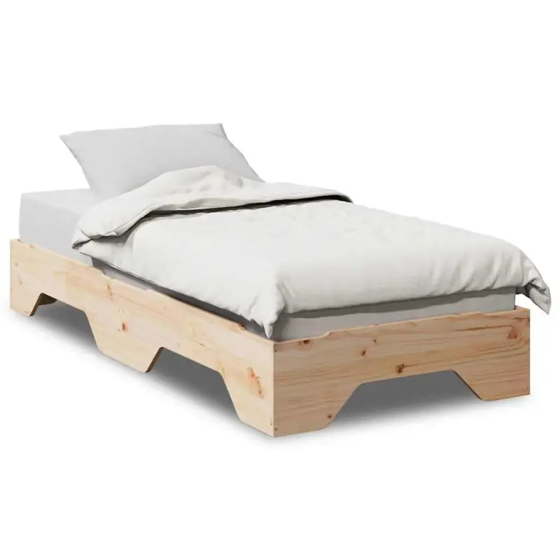 Houten stapelbaar bedframe van massief grenenhout voor twee bedden - Bedden & bedframes