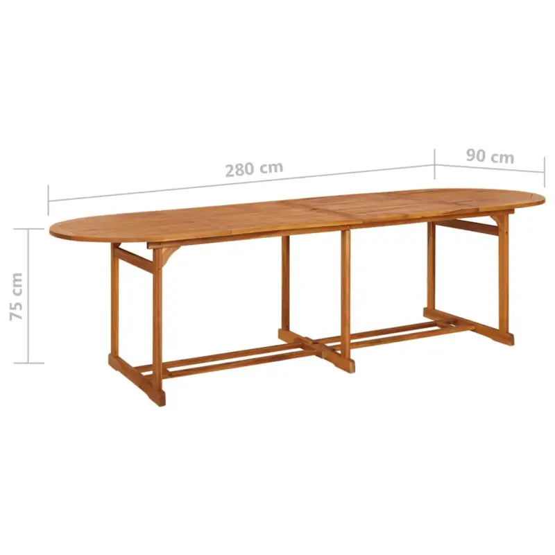 Houten Tafel van Massief Acaciahout voor Buiten Tuin Terras of Patio - Tuintafels