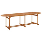 Houten Tafel van Massief Acaciahout voor Buiten Tuin Terras of Patio - 280 x 90 x 75 cm / 1 - Tuintafels