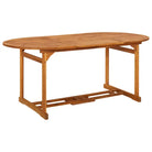 Houten Tafel van Massief Acaciahout voor Buiten Tuin Terras of Patio - 180 x 90 x 75 cm / 1 - Tuintafels