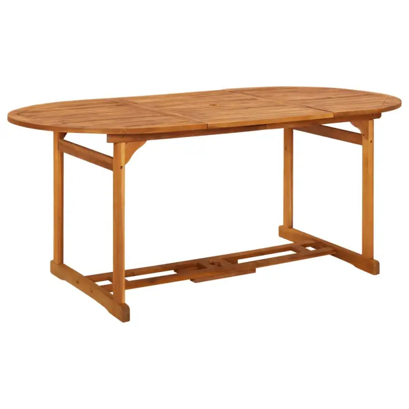 Houten Tafel van Massief Acaciahout voor Buiten Tuin Terras of Patio - 180 x 90 x 75 cm / 1 - Tuintafels