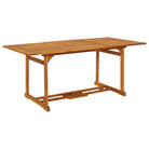 Houten Tafel van Massief Acaciahout voor Tuin en Terras - 180 x 90 x 75 cm / 1 - Tuintafels