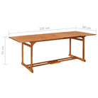 Houten Tafel van Massief Acaciahout voor Tuin en Terras - Tuintafels