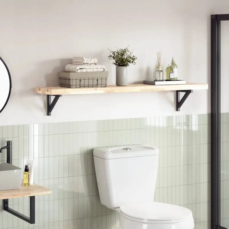 Houten tafelblad van massief acaciahout voor een frisse look - Naturel (onafgewerkt) / 120 x 30 x 4 cm / 1 - Tafelbladen