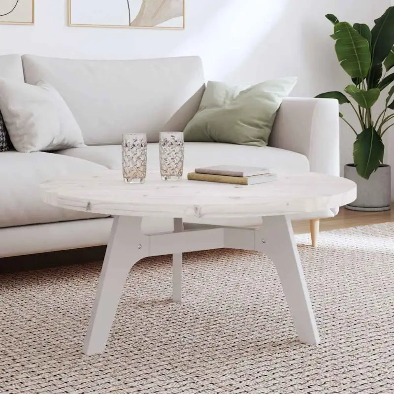 Houten tafelblad van massief grenenhout met rustieke uitstraling - Wit / 90 x 3 cm / 1 - Tafelbladen
