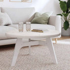 Houten tafelblad van massief grenenhout met rustieke uitstraling - Wit / 80 x 3 cm / 1 - Tafelbladen