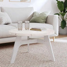 Houten tafelblad van massief grenenhout met rustieke uitstraling - Wit / 70 x 3 cm / 1 - Tafelbladen