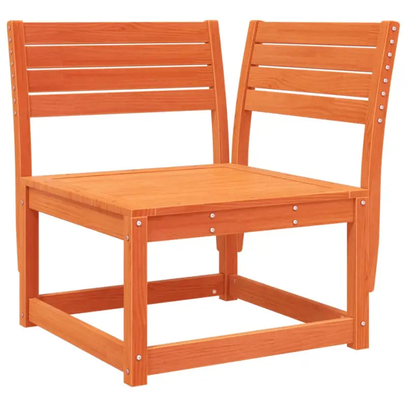 Houten tuin loungeset van massief grenenhout met wasbruin afwerkingen - Tuinsets