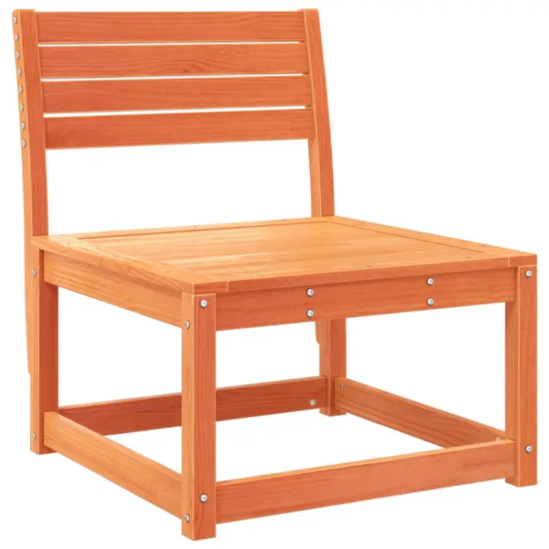 Houten tuin loungeset van massief grenenhout met wasbruin afwerkingen - Tuinsets