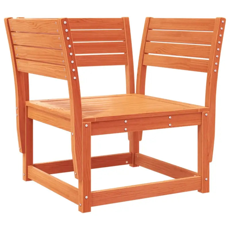 Houten tuin loungeset van massief grenenhout met wasbruin afwerkingen - Tuinsets