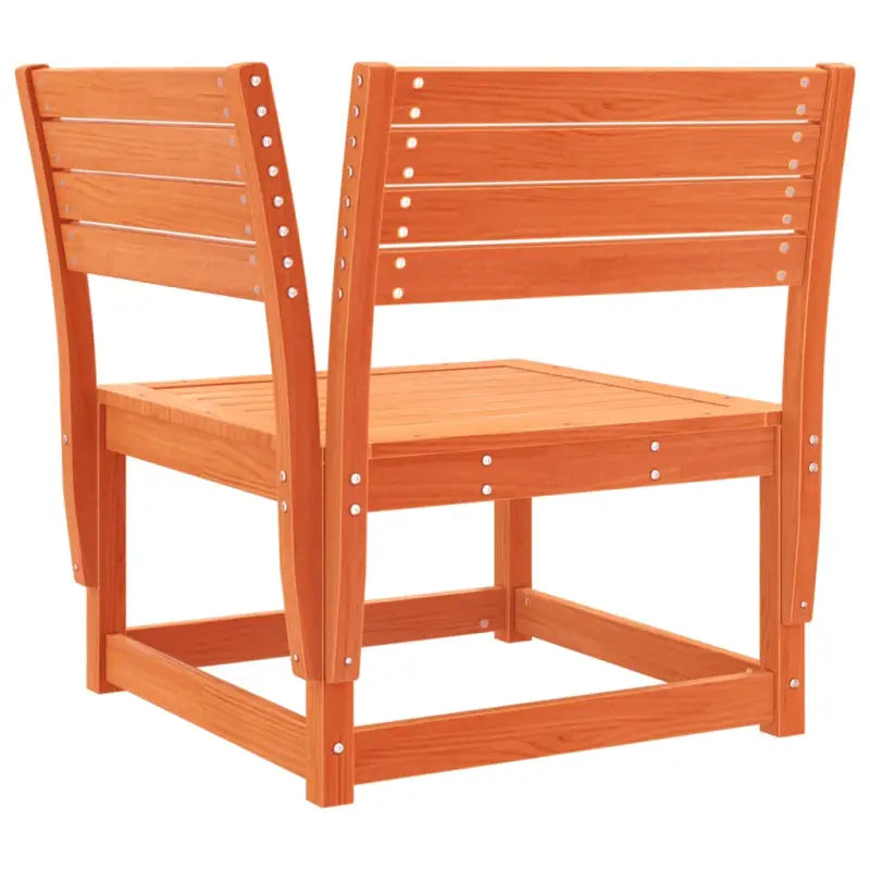 Houten tuin loungeset van massief grenenhout met wasbruin afwerkingen - Tuinsets