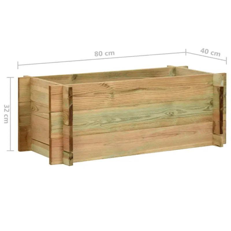 Houten tuinbak voor bloemen en groenten voor terras of tuin - Bloempotten & plantenbakken