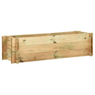 Houten tuinbak voor bloemen en groenten voor terras of tuin - Bruin / 120 cm / 1 - Bloempotten & plantenbakken