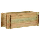 Houten tuinbak voor bloemen en groenten voor terras of tuin - Bruin / 80 cm / 1 - Bloempotten & plantenbakken