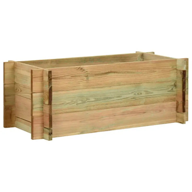 Houten tuinbak voor bloemen en groenten voor terras of tuin - Bruin / 80 cm / 1 - Bloempotten & plantenbakken