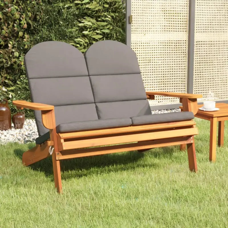 Houten tuinbank in Adirondack stijl van massief acaciahout - Tuinbanken