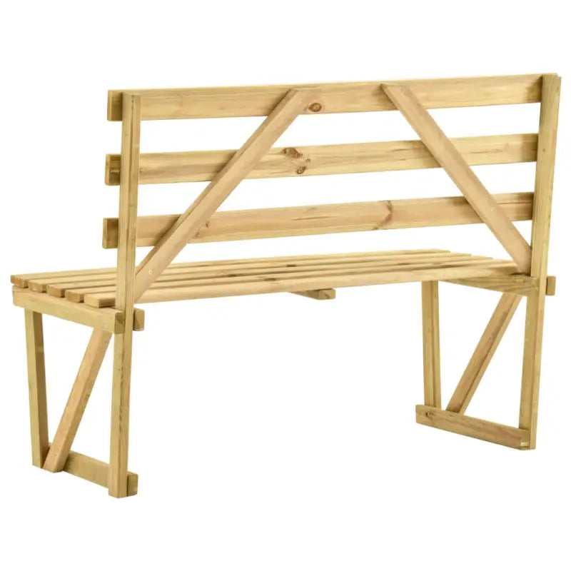 Houten tuinbank met ruim zitgedeelte voor buitengebruik - 120 cm / 1 - Tuinbanken
