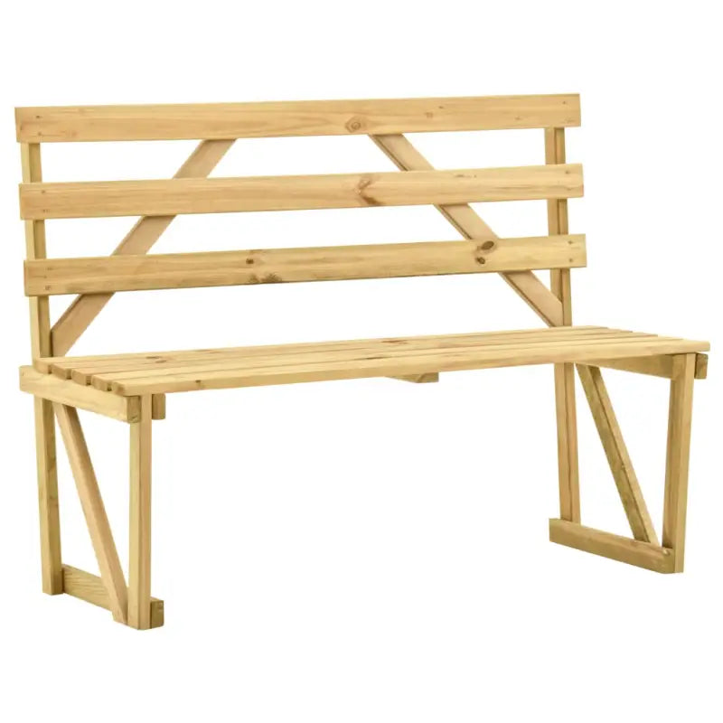 Houten tuinbank met ruim zitgedeelte voor buitengebruik - 120 cm / 1 - Tuinbanken