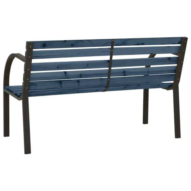 Houten tuinbank van Chinees Vurenhout met stalen frame - Tuinbanken