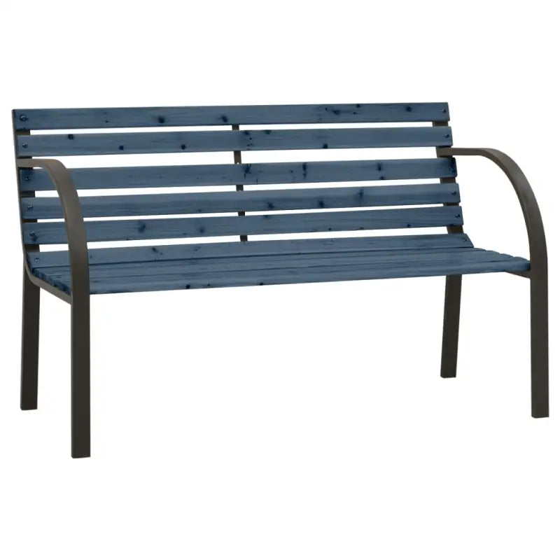 Houten tuinbank van Chinees Vurenhout met stalen frame - Tuinbanken