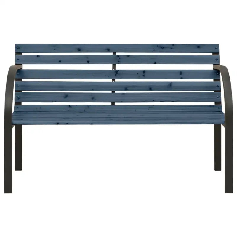 Houten tuinbank van Chinees Vurenhout met stalen frame - Tuinbanken